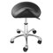 Saloniture Professional Ergonomic Saddle Stool - Adjustable Hydraulic Seat, Rolling Spa Salon, Massage, and Medical Office Chair with Swivel Wheels